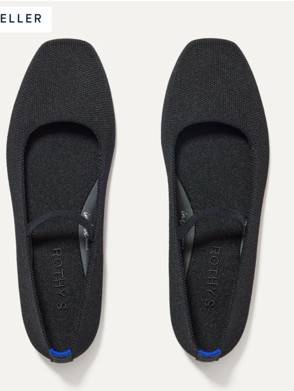 Rothy's The Max Square Mary Jane Black Size 10 - Picture 2 of 11